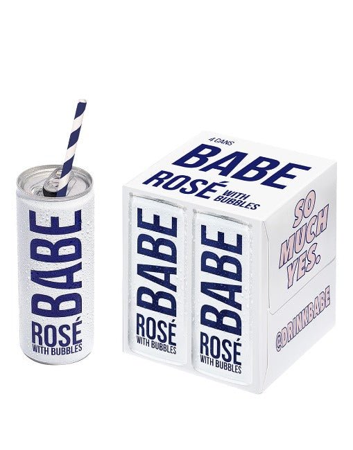 Babe Rose With Bubbles 250ml x 4 Cans - Amsterwine - Spirits - Babe Rose