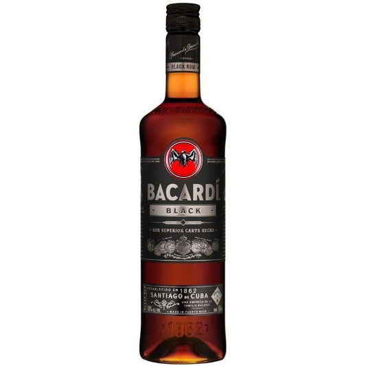 Bacardi Rum Black 750ml - Amsterwine - Spirits - Bacardi