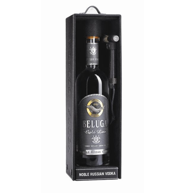 Beluga Noble Russian Gold Leather 750ml - Amsterwine - Spirits - Beluga