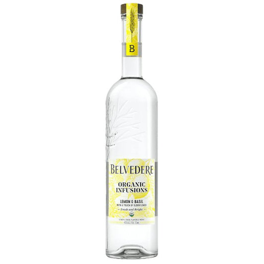 Belvedere Organic Lemon & Basil 750ml - Amsterwine - Spirits - Belvedere