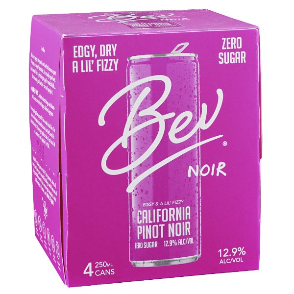 Bev California Pinot Noir 4 Cans - Amsterwine - Spirits - Bev California