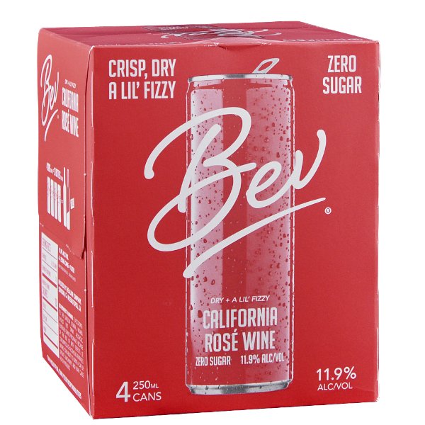 Bev California Rose 4 Cans - Amsterwine - Spirits - Bev California