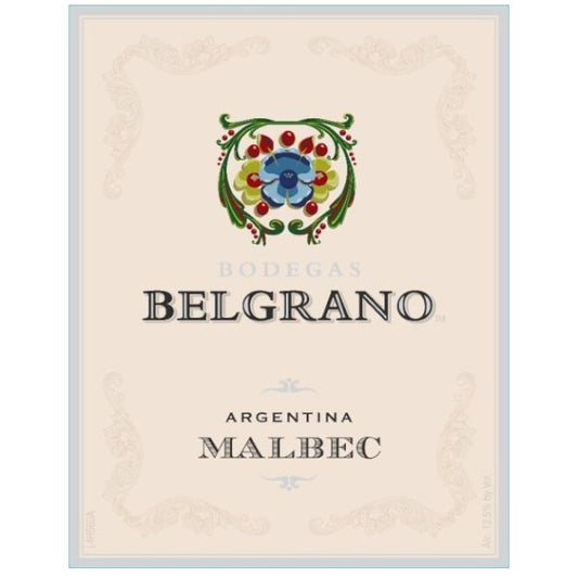 Bodegas Belgrano Malbec Mendoza 750ml - Amsterwine - Wine - Amalaya