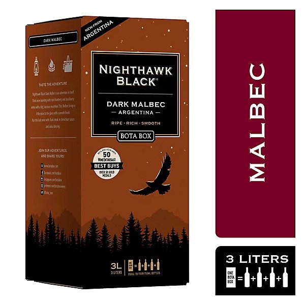 Bota Box Nighthawk Malbec 3L - Amsterwine - Wine - Bota Box