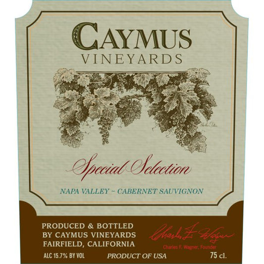 Caymus Cabernet Sauvignon Special Selection 750ml - Amsterwine - Wine - Caymus Vineyards