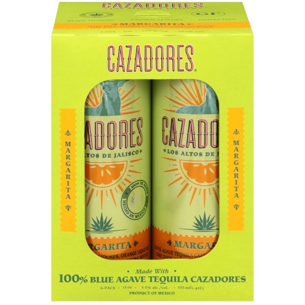 Cazadores RTD Margarita 355ml x 4 Cans - Amsterwine - Spirits - Cazadores