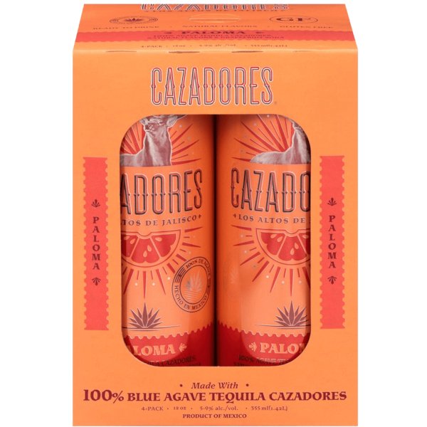 Cazadores RTD Paloma 355ml x 4 Cans - Amsterwine - Spirits - Cazadores