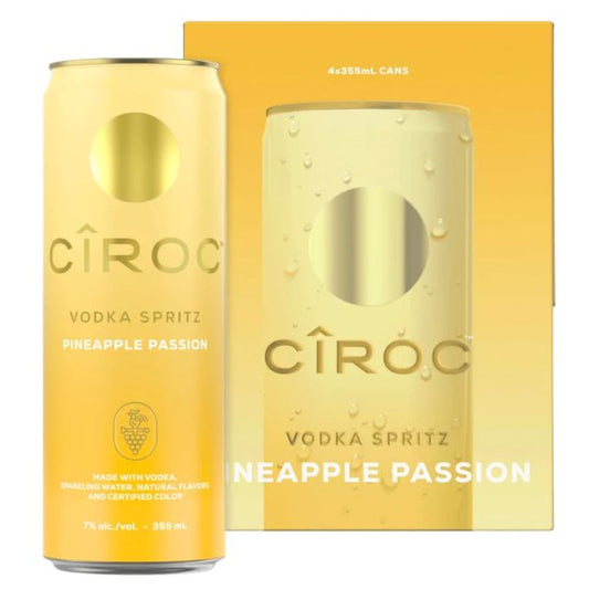 Ciroc CKTL Pineapple Passion 355ml x 4 Cans - Amsterwine - Spirits - Ciroc