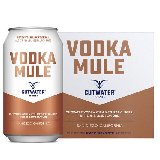 Cutwater Vodka Mule 355ml x 4 Cans - Amsterwine - Spirits - Cutwater