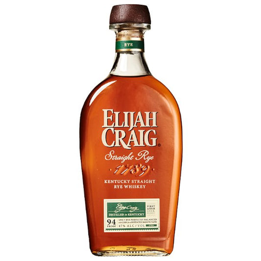 Elijah Craig Straight Rye 750ml - Amsterwine - Spirits - Elijah Craig