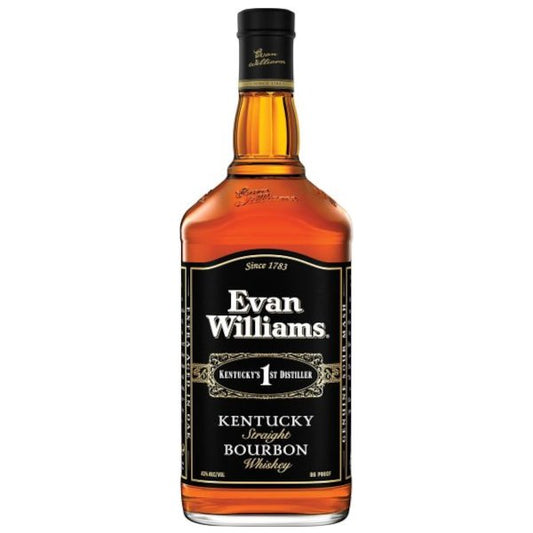 Evan Williams Bourbon Black Label 1.75L - Amsterwine - Spirits - Evan Williams