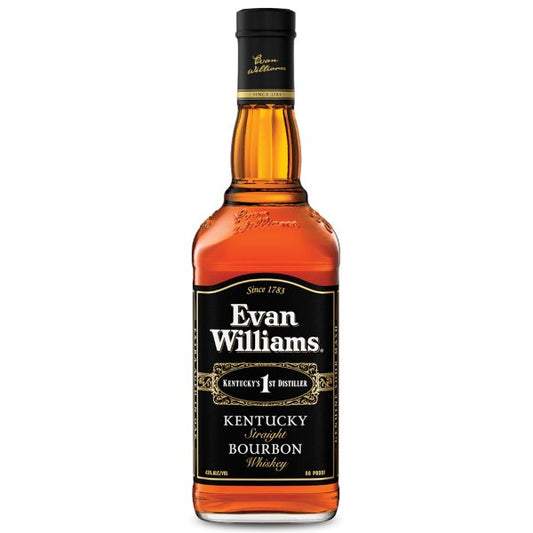 Evan Williams Bourbon Black Label 1L - Amsterwine - Spirits - Evan Williams