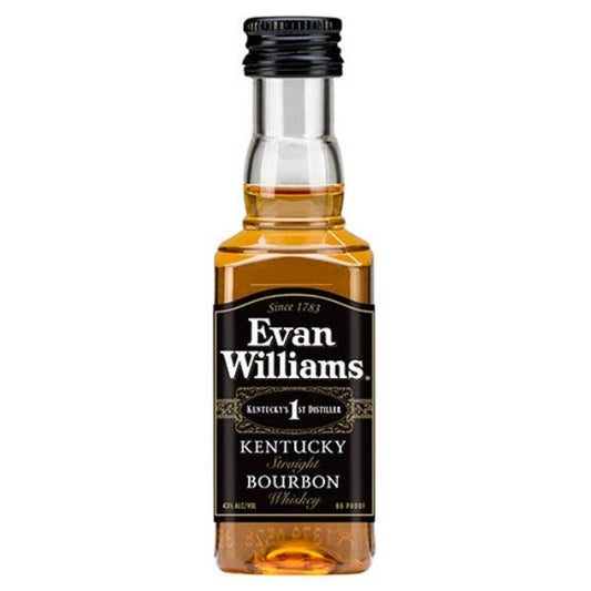 Evan Williams Bourbon Black Label 50ml - Amsterwine - Spirits - Evan Williams
