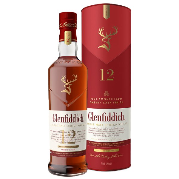 Glenfiddich 12 Year Sherry Cask Single Malt 750ml - Amsterwine - Spirits - Glenfiddich