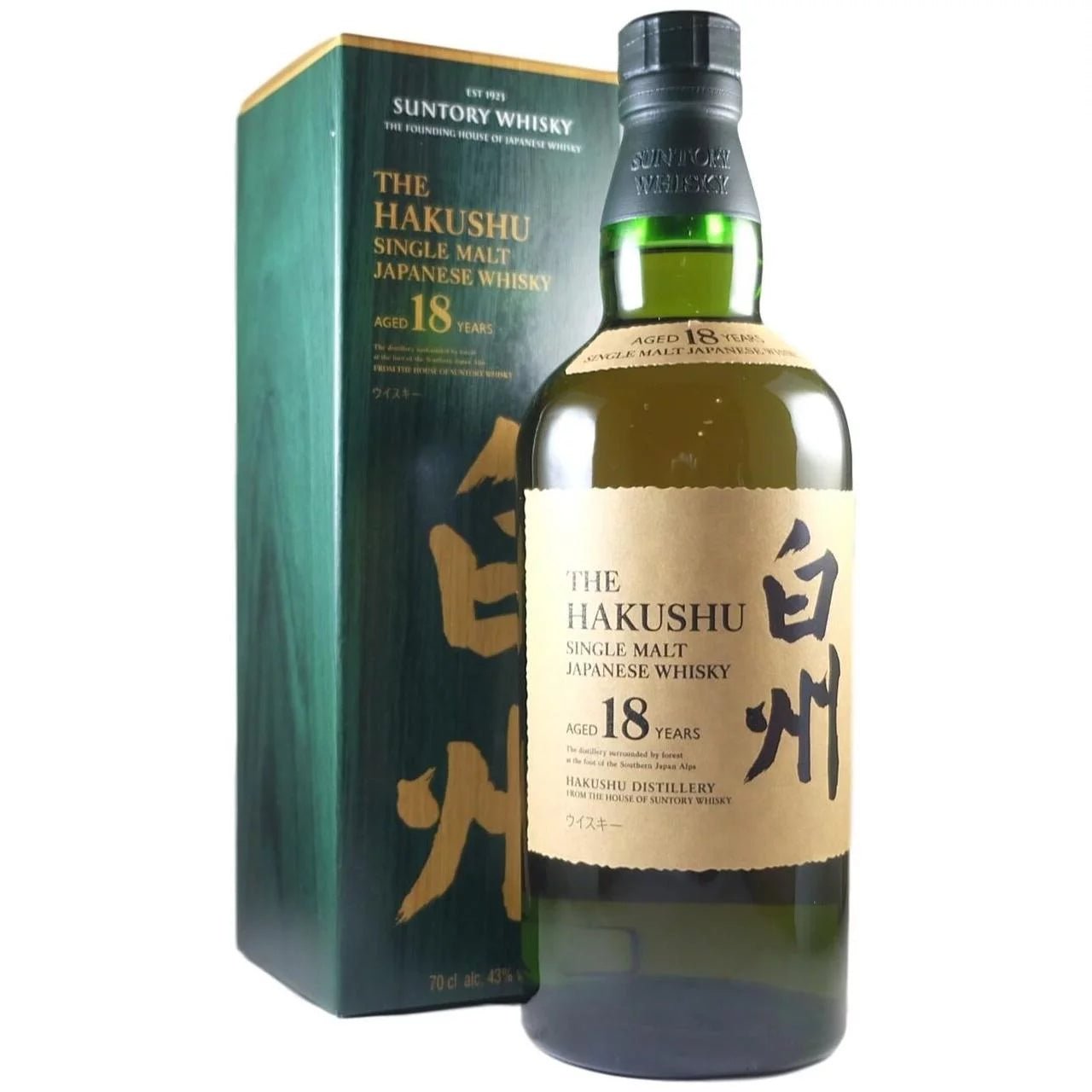 Hakushu Whisky Single Malt 18 Year 750ml - Amsterwine - Spirits - Suntory