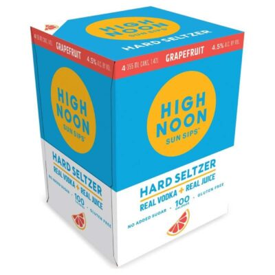 High Noon Hard Seltzer Grapefruit 355ml x 4 Cans - Amsterwine - Spirits - High Noon
