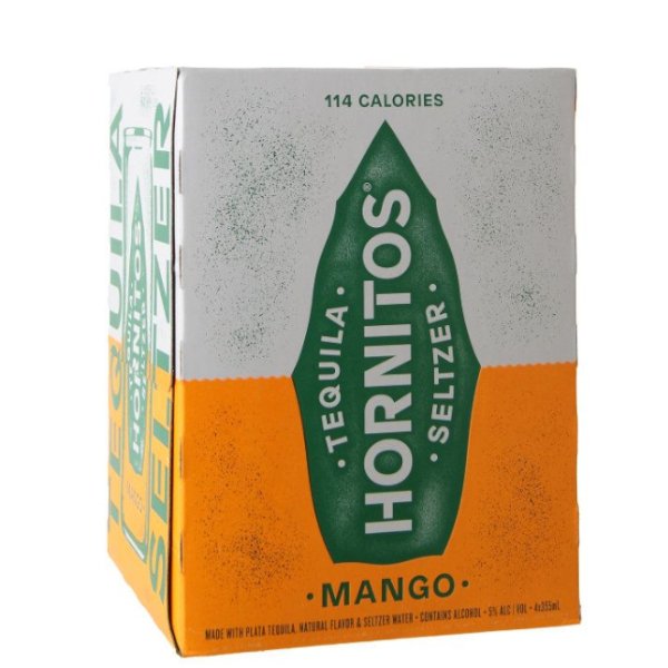 Hornitos Tequila Seltzer Mango 355ml x 4 Cans - Amsterwine - Spirits - Hornitos