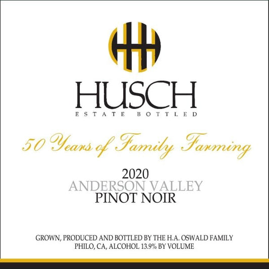 Husch Anderson Valley Pinot Noir 750ml - Amsterwine - Wine - Husch Vineyards