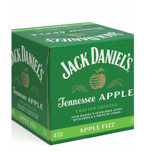Jack Daniel's Apple Fizz Cocktail 355ml x 4 Cans - Amsterwine - Spirits - Jack daniel's