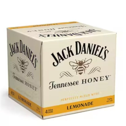 Jack Daniel's Honey and Lemon 355ml x 4 Cans - Amsterwine - Spirits - Jack daniel's