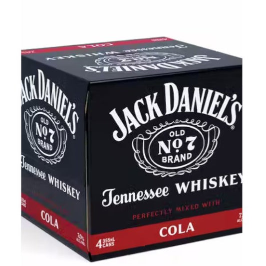 Jack Daniel's Whiskey & Cola 355ml x 4 Cans - Amsterwine - Spirits - Jack daniel's