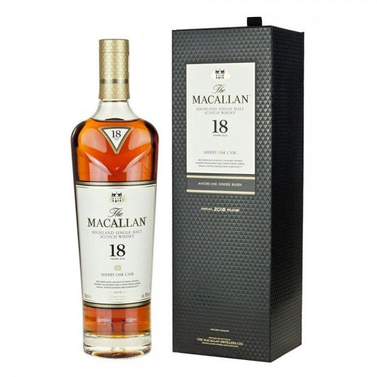 Macallan Single Malt 18 Year Sherry Oak 750ml - Amsterwine - Spirits - Macallan