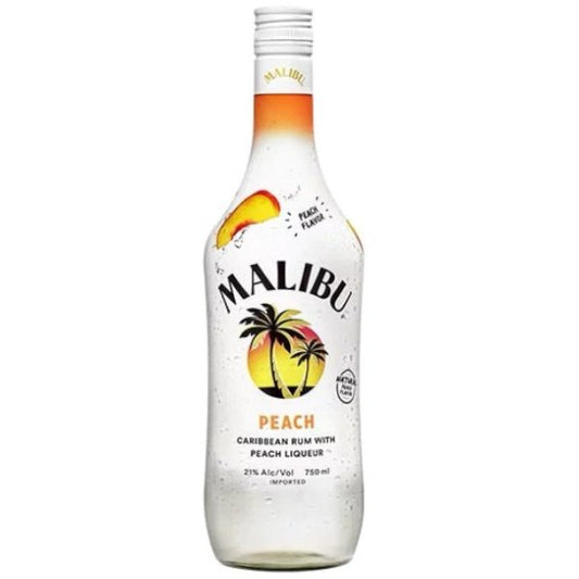 Malibu Peach Rum 1.0L - Amsterwine - Spirits - Malibu