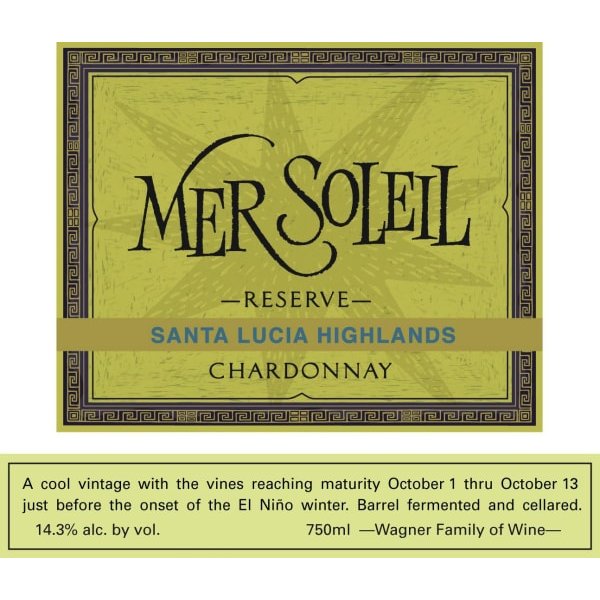 Mer Soleil Santa Lucia Highlands Reserve Chardonnay 750ml - Amsterwine - Wine - Caymus Vineyards