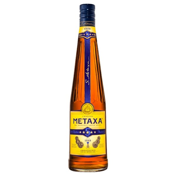 Metaxa Brandy 5 Star 76Proof 750ml - Amsterwine - Spirits - Metaxa