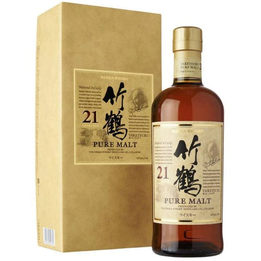 Nikka Whisky Pure Malt Taketsuru 21 Year 750ml - Amsterwine - Spirits - Nikka