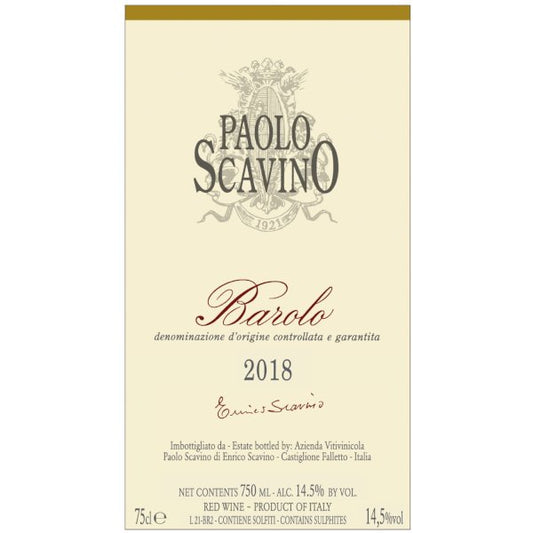 Paolo Scavino Barolo 750ml - Amsterwine - Wine - Palo scavino