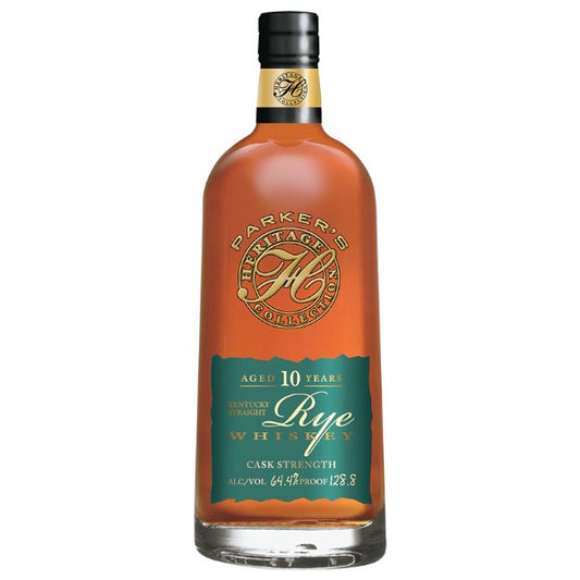 Parker's Heritage Rye Whiskey 10 Year Cask Strength 128.8Proof 750ml - Amsterwine - Spirits - Parker's Heritage