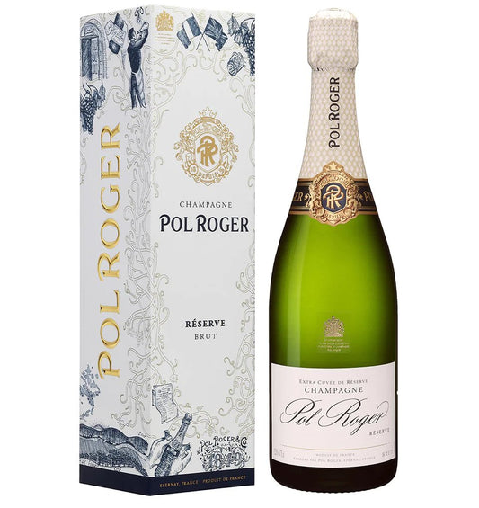 Pol Roger Brut Giftbox 750ml - Amsterwine - Wine - Pol Roger