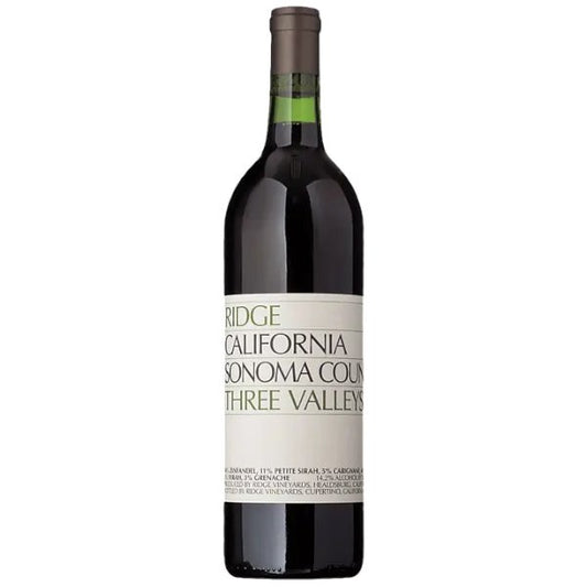 Ridge Three Valleys Red Sonoma 750ml - Amsterwine - Wine - Ridge