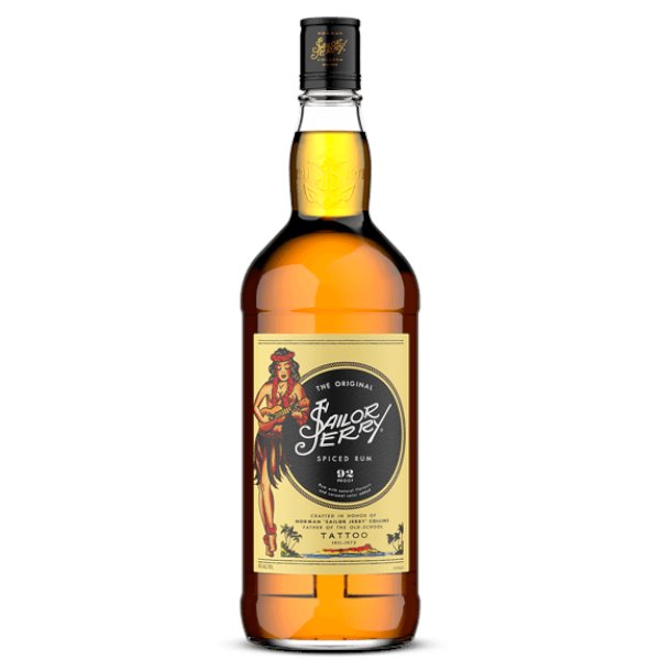 Sailor Jerry Spiced Rum 1L - Amsterwine - Spirits - Sailor Jerry