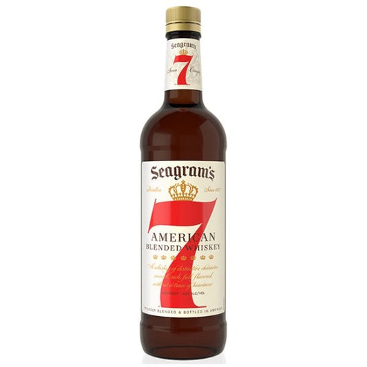 Seagram's 7 Crown Whiskey 1L - Amsterwine - Spirits - Seagram's