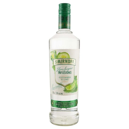 Smirnoff Zero Sugar Cucumber & Lime 750ml - Amsterwine - Spirits - Smirnoff