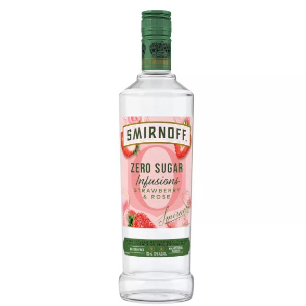 Smirnoff Zero Sugar Strawberry & Rose 750ml - Amsterwine - Spirits - Smirnoff