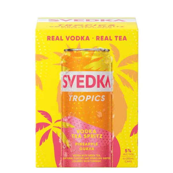 Svedka CKTL Pineapple Guava 4xCans 4 Cans - Amsterwine - Spirits - Svedka