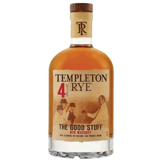 Templeton Rye Whiskey 4 Year The Good Stuff 750ml - Amsterwine - Spirits - Templeton
