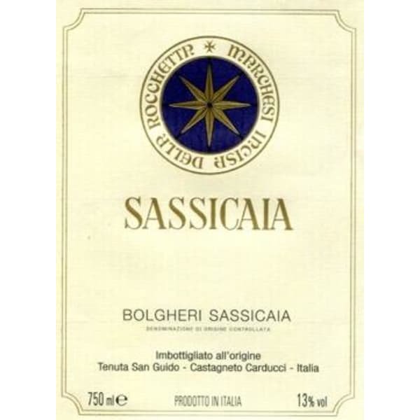 Tenuta San Guido Sassicaia 750ml - Amsterwine - Wine - Tenuta San Guido